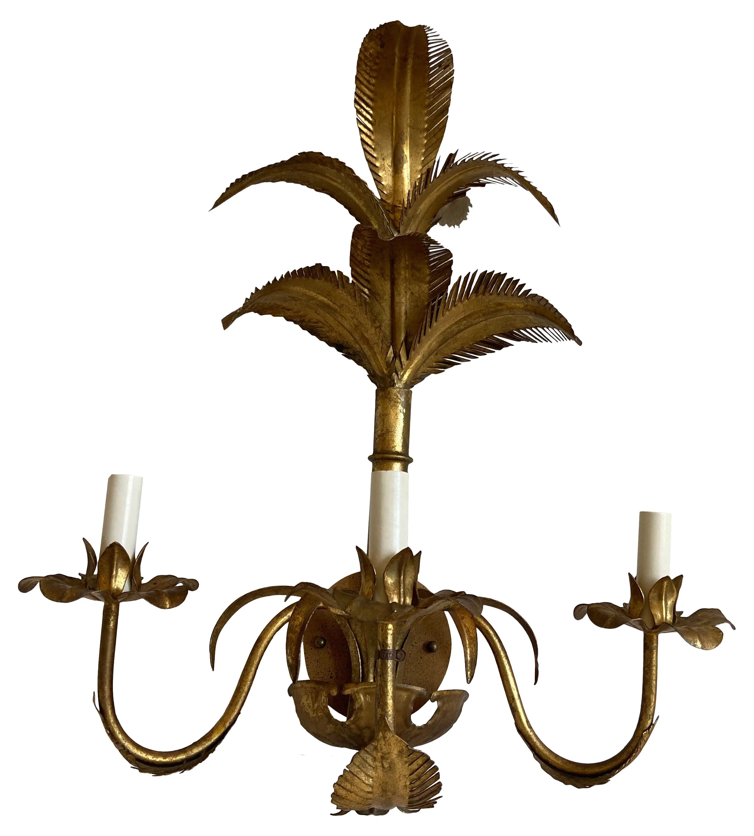 Italian Palm Topiary Sconce - C the Light Interiors - Gold