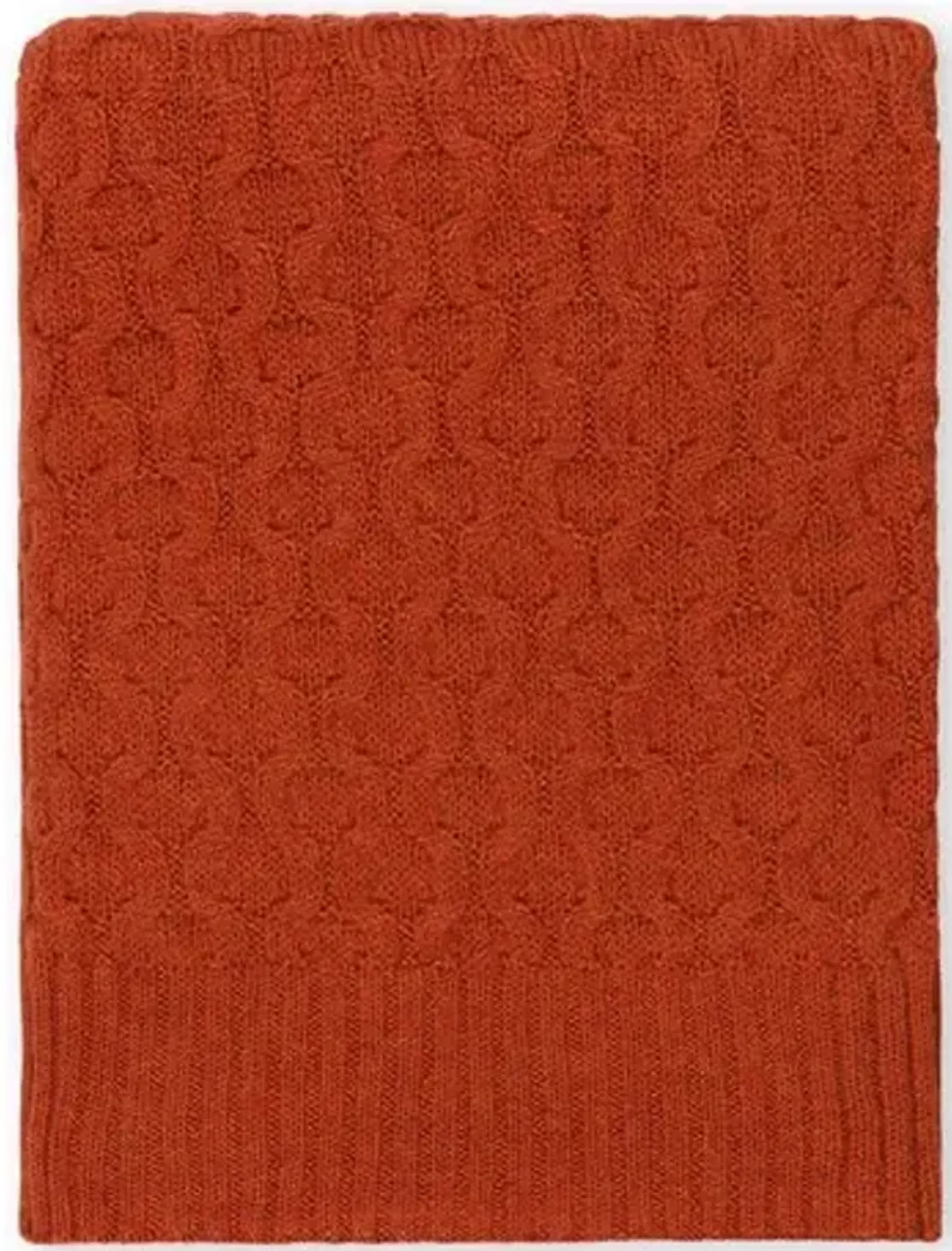 Theo Baby Alpaca Throw - Orange - Johanna Howard, Alpaca Wool