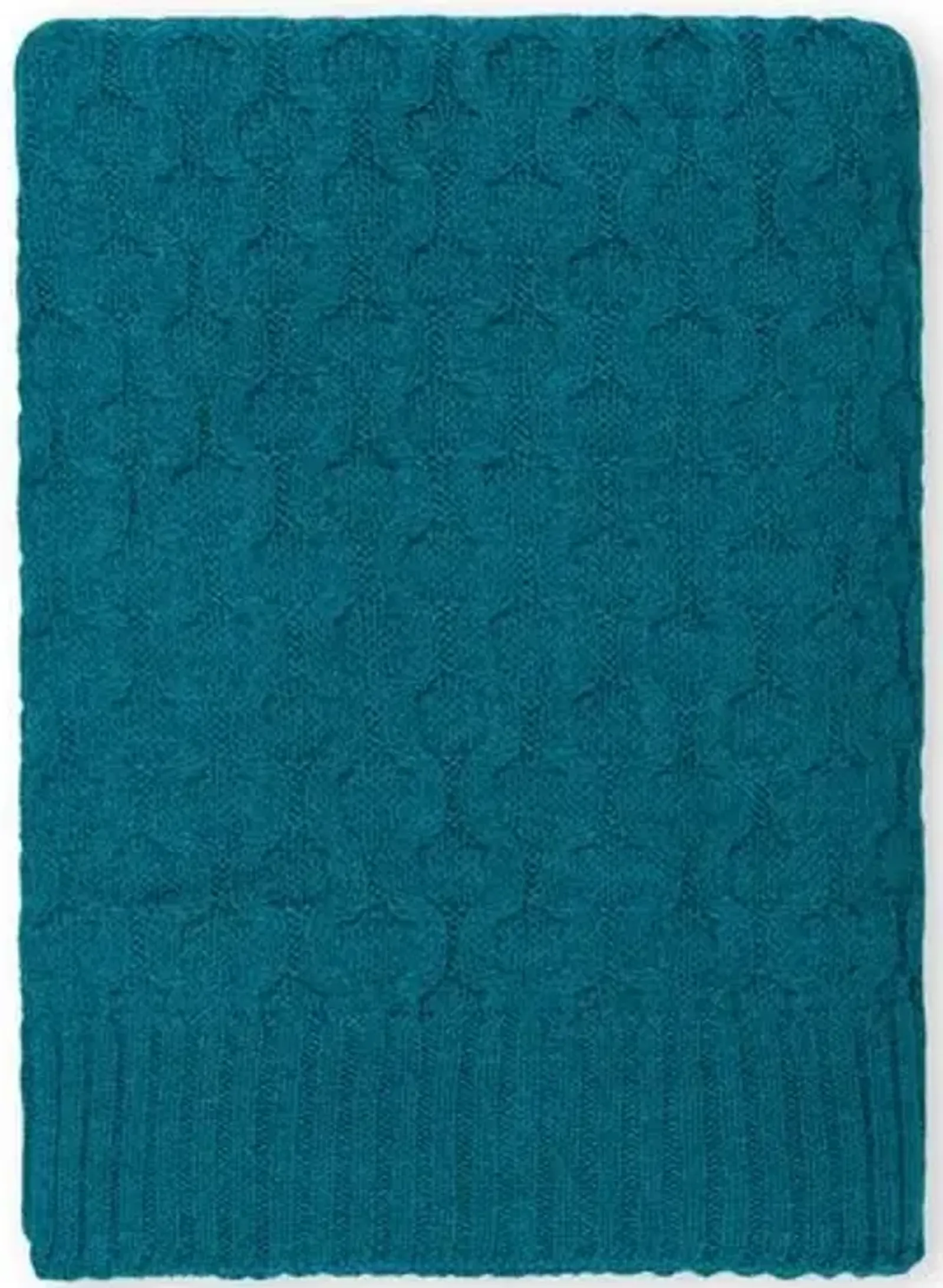 Theo Baby Alpaca Throw - Peacock - Johanna Howard - Blue, Alpaca Wool