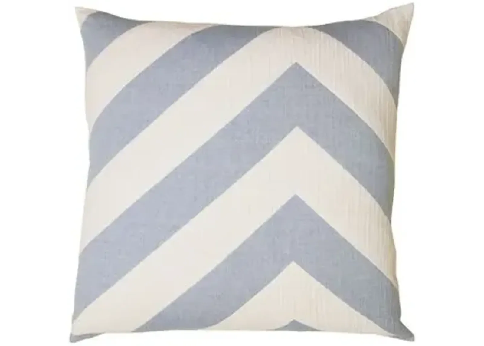 Lagom 24x24 Cotton Pillow - Chambray Blue - Johanna Howard