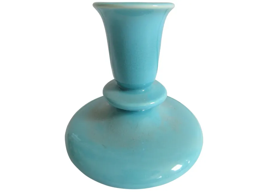 1930s California Pottery Candlestick - The Emporium Ltd. - Blue