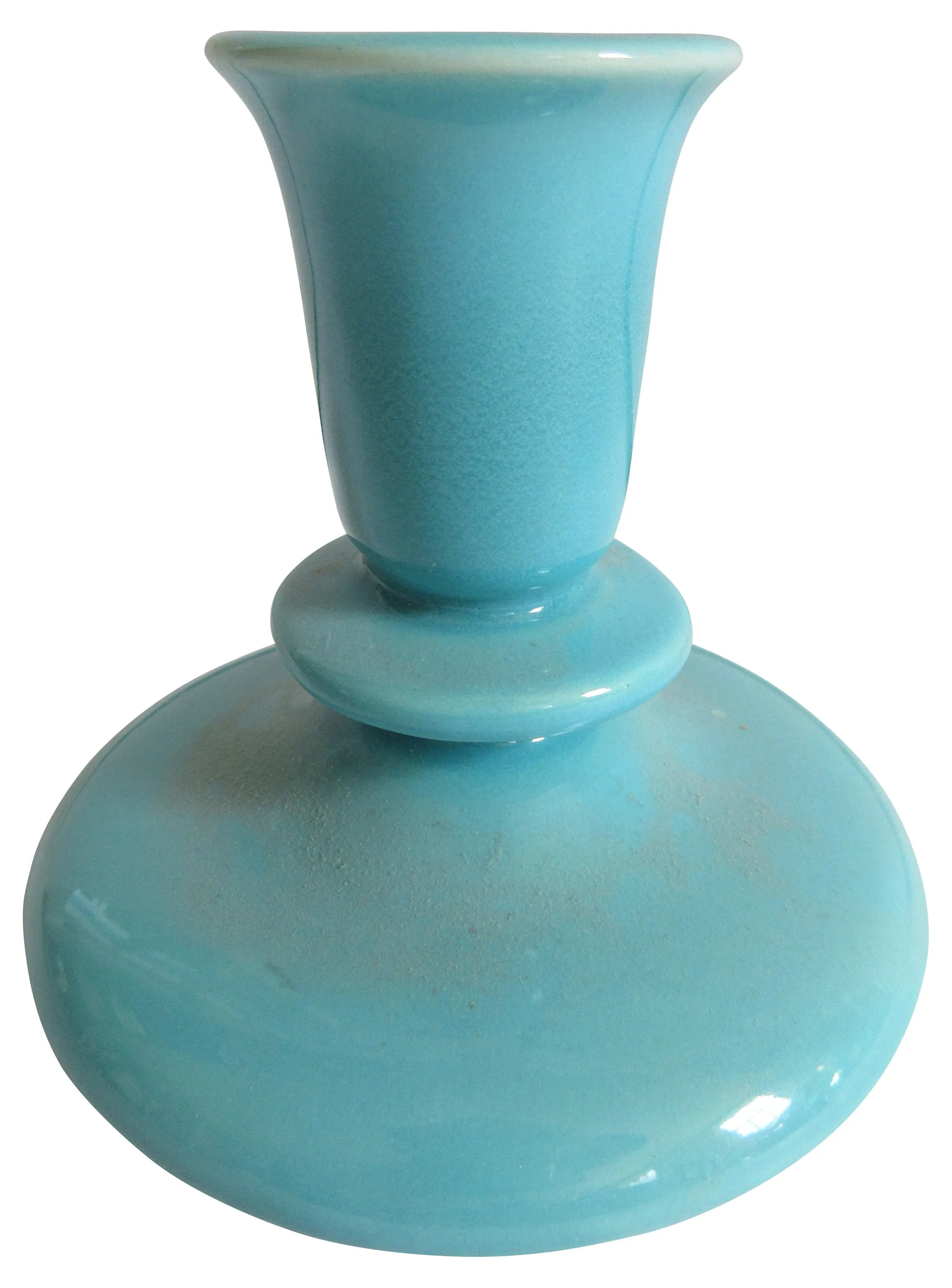 1930s California Pottery Candlestick - The Emporium Ltd. - Blue