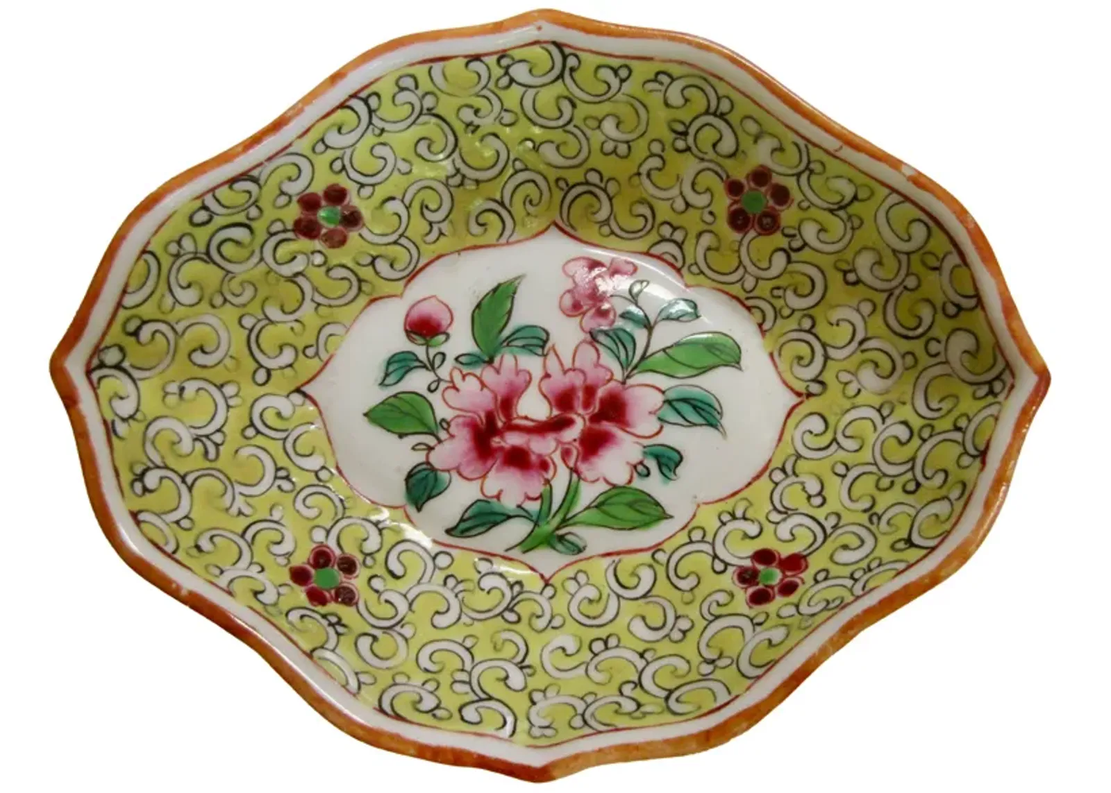 Paris Porcelain Chinoiserie Tray - The Emporium Ltd. - Green