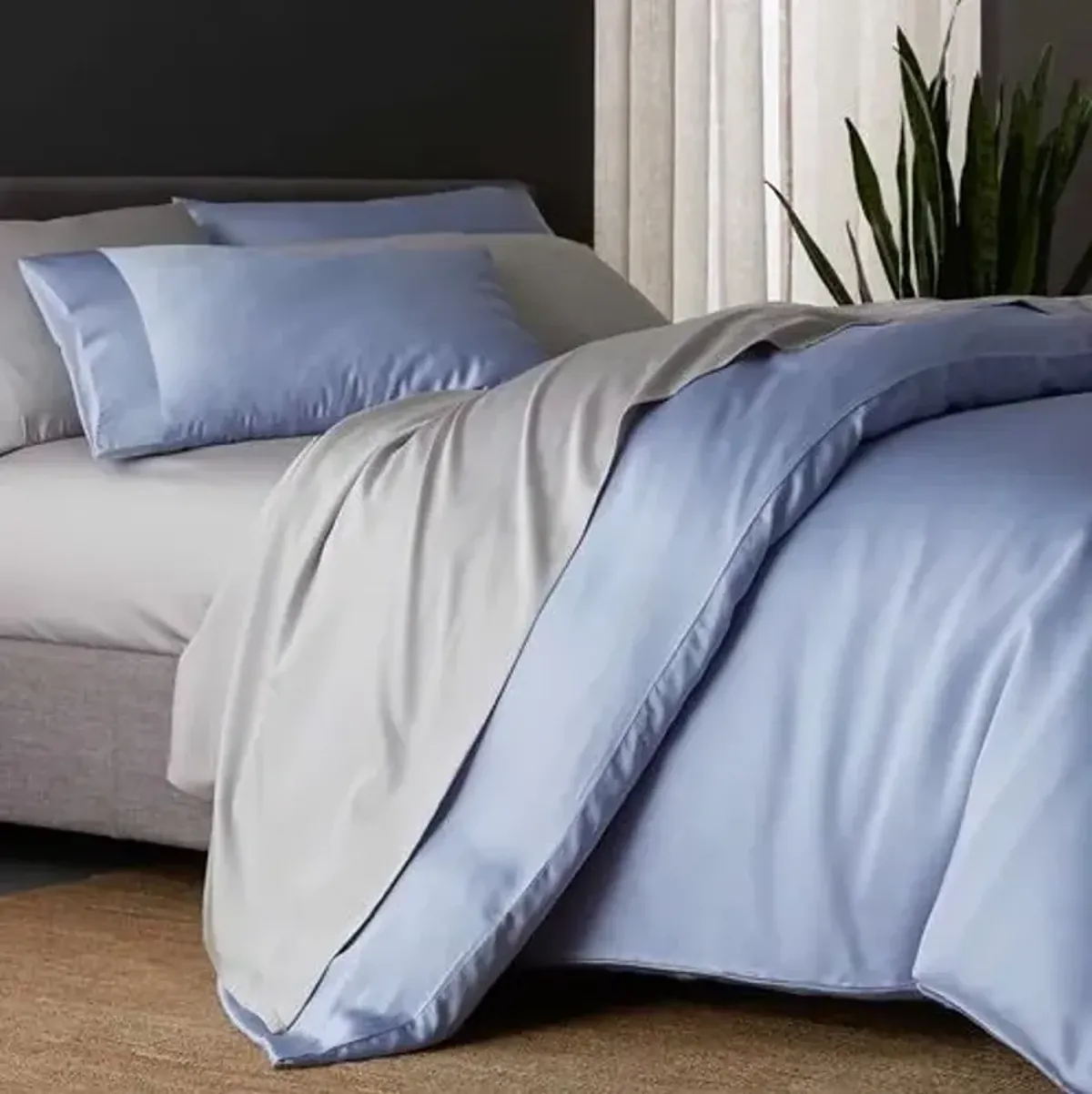 Eucalyptus Duvet Cover - Sky - Sijo - Blue