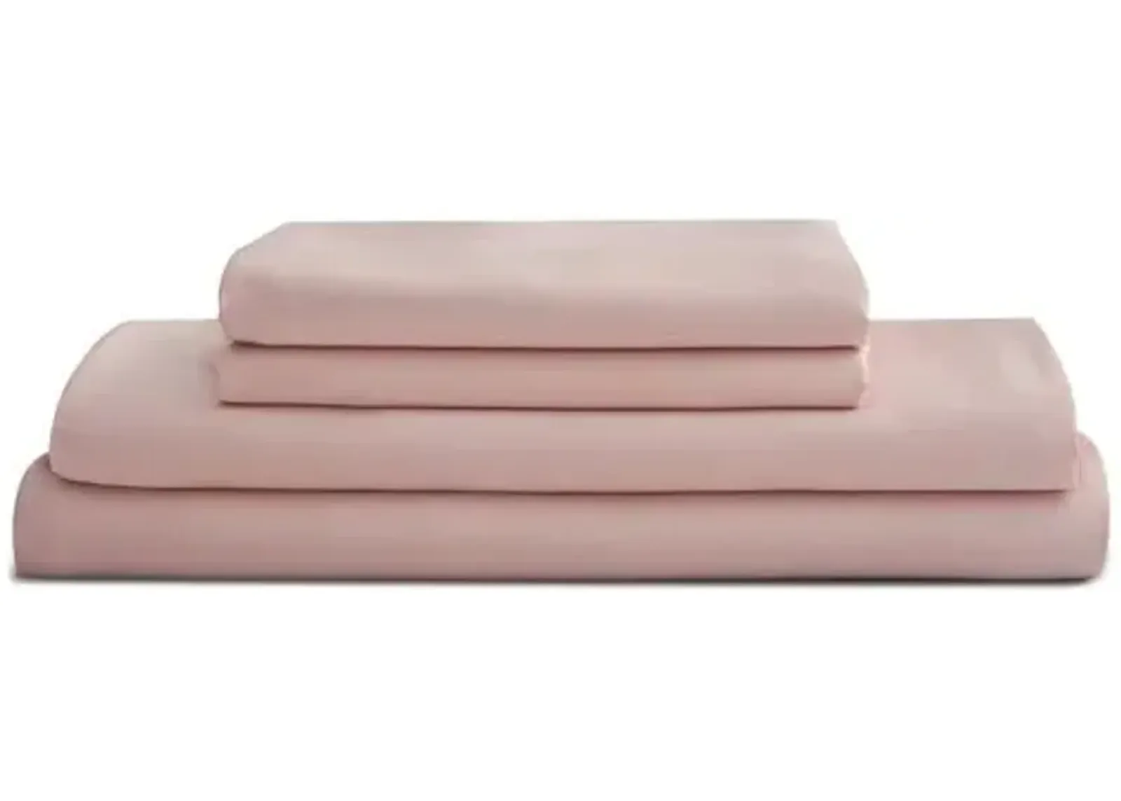 Eucalyptus Sheet Set - Blush - Sijo - Pink, 300 Thread Count, Egyptian Cotton Sateen, Soft and Luxurious