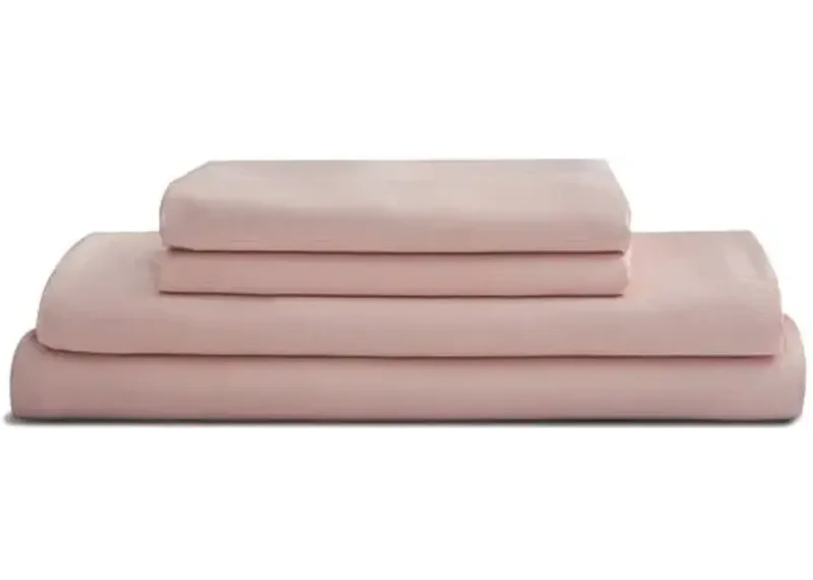 Eucalyptus Sheet Set - Blush - Sijo - Pink, 300 Thread Count, Egyptian Cotton Sateen, Soft and Luxurious