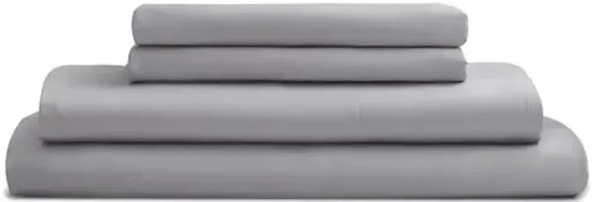 Eucalyptus Sheet Set - Dove - Sijo - Gray, 300 Thread Count, Egyptian Cotton Sateen, Soft and Luxurious