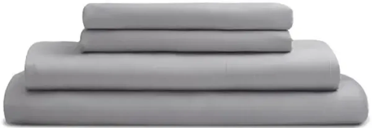 Eucalyptus Sheet Set - Dove - Sijo - Gray, 300 Thread Count, Egyptian Cotton Sateen, Soft and Luxurious