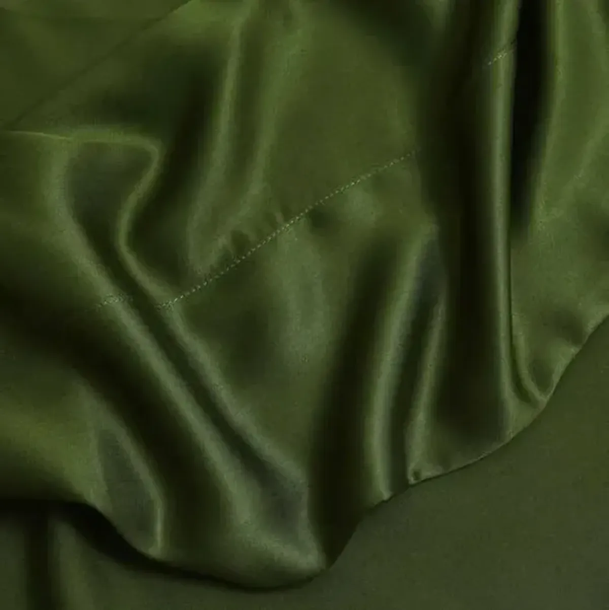 Eucalyptus Sheet Set - Forest - Sijo - Green, 300 Thread Count, Egyptian Cotton Sateen, Soft and Luxurious