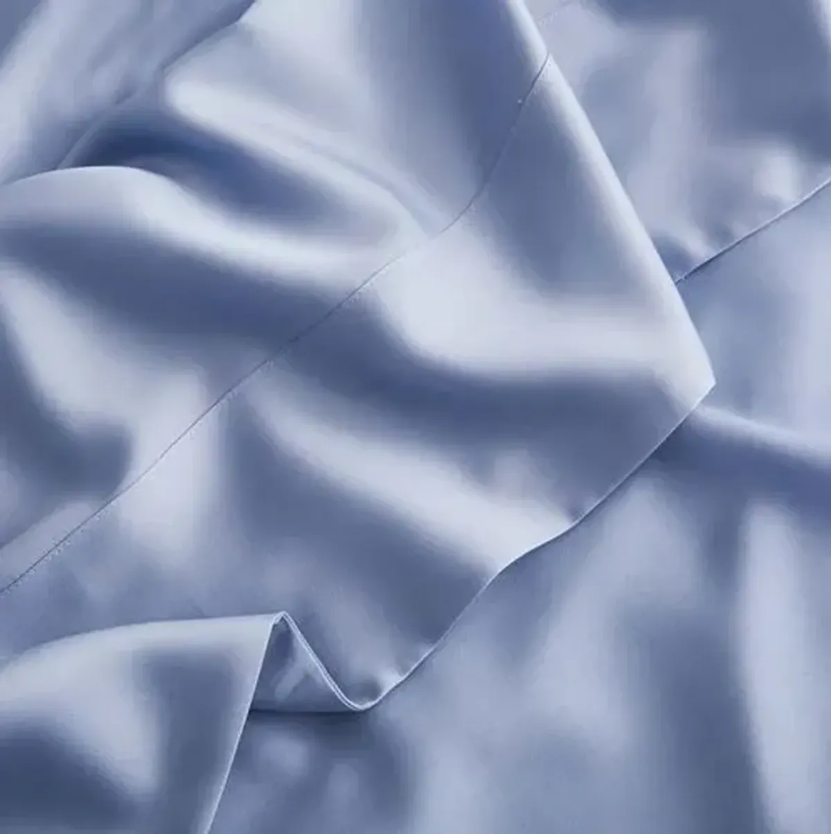 Eucalyptus Sheet Set - Sky - Sijo - Blue, 300 Thread Count, Egyptian Cotton Sateen, Soft and Luxurious