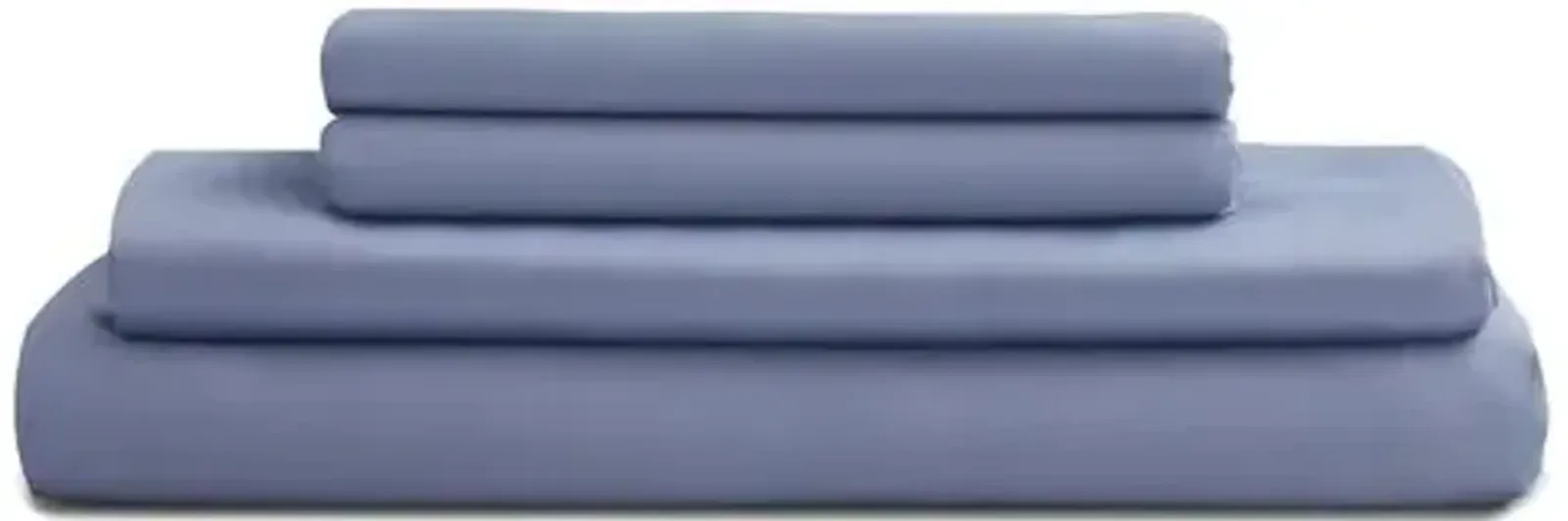 Eucalyptus Sheet Set - Sky - Sijo - Blue, 300 Thread Count, Egyptian Cotton Sateen, Soft and Luxurious