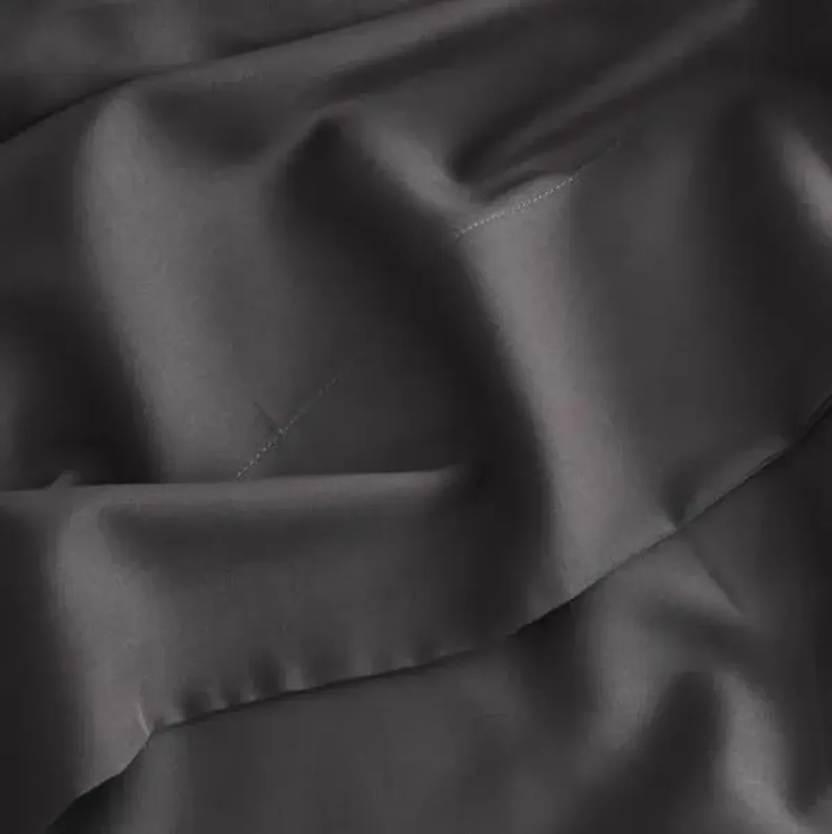 Eucalyptus Sheet Set - Slate - Sijo - Black, 300 Thread Count, Egyptian Cotton Sateen, Soft and Luxurious