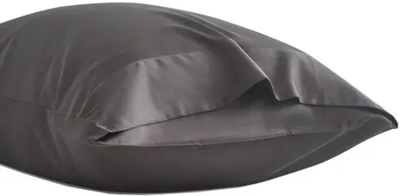 Eucalyptus Sheet Set - Slate - Sijo - Black, 300 Thread Count, Egyptian Cotton Sateen, Soft and Luxurious