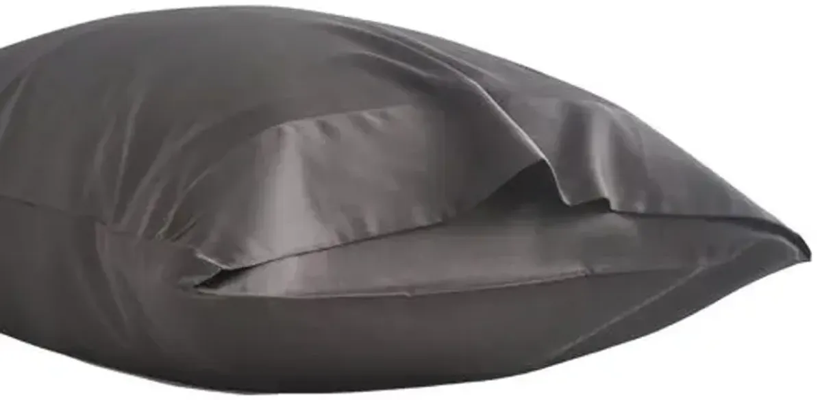 Eucalyptus Sheet Set - Slate - Sijo - Black, 300 Thread Count, Egyptian Cotton Sateen, Soft and Luxurious