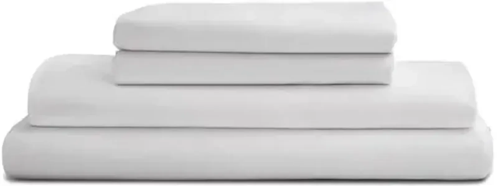 Eucalyptus Sheet Set - Snow - Sijo - White, 300 Thread Count, Egyptian Cotton Sateen, Soft and Luxurious