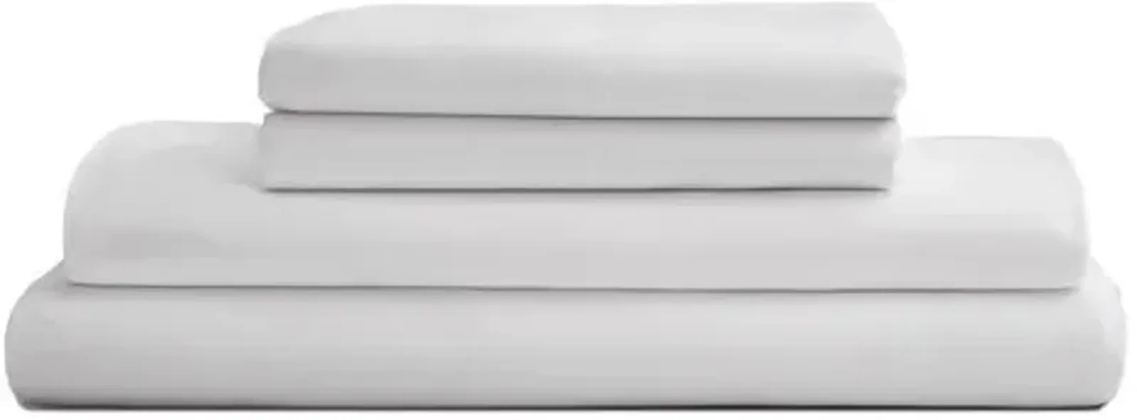 Eucalyptus Sheet Set - Snow - Sijo - White, 300 Thread Count, Egyptian Cotton Sateen, Soft and Luxurious