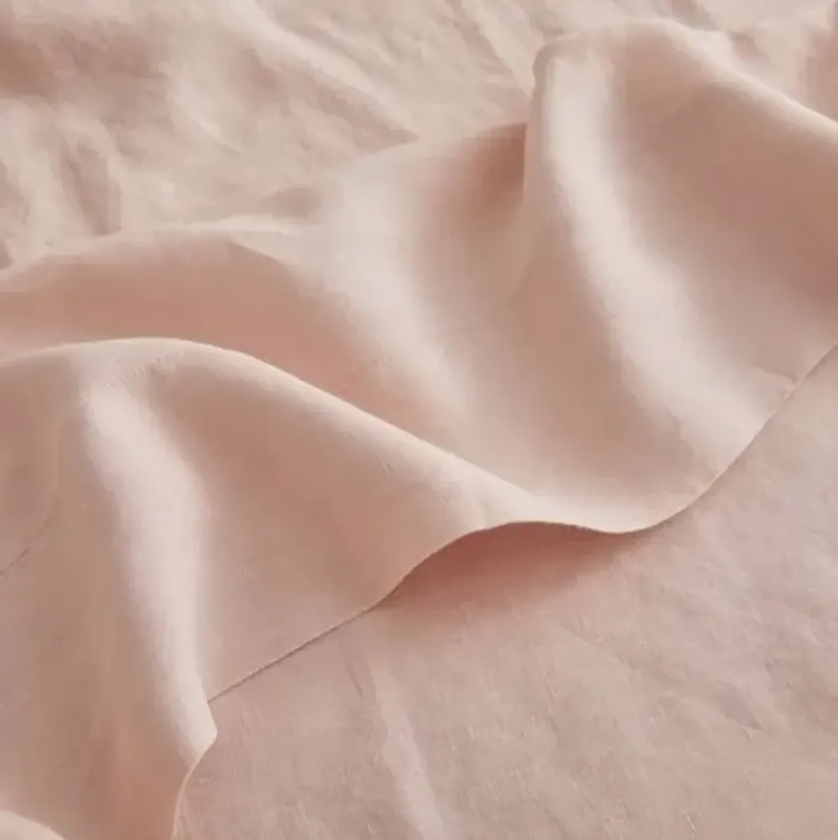 French Linen Duvet Cover - Blush - Sijo - Pink