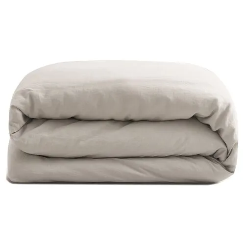 French Linen Duvet Cover - Fog - Sijo - Gray