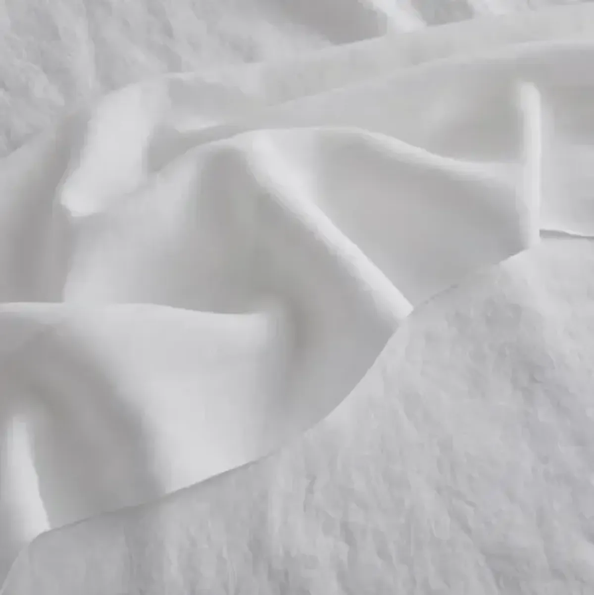 French Linen Sheet Set - Snow - Sijo - White, 300 Thread Count, Egyptian Cotton Sateen, Soft and Luxurious