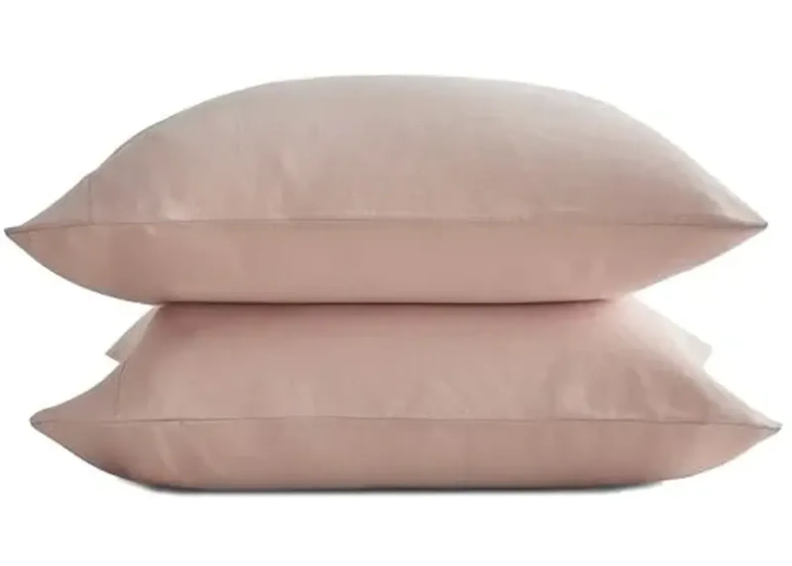 French Linen Pillowcase Set - Blush - Sijo