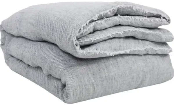 Logan Duvet Cover - Navy - Pom Pom at Home - Blue