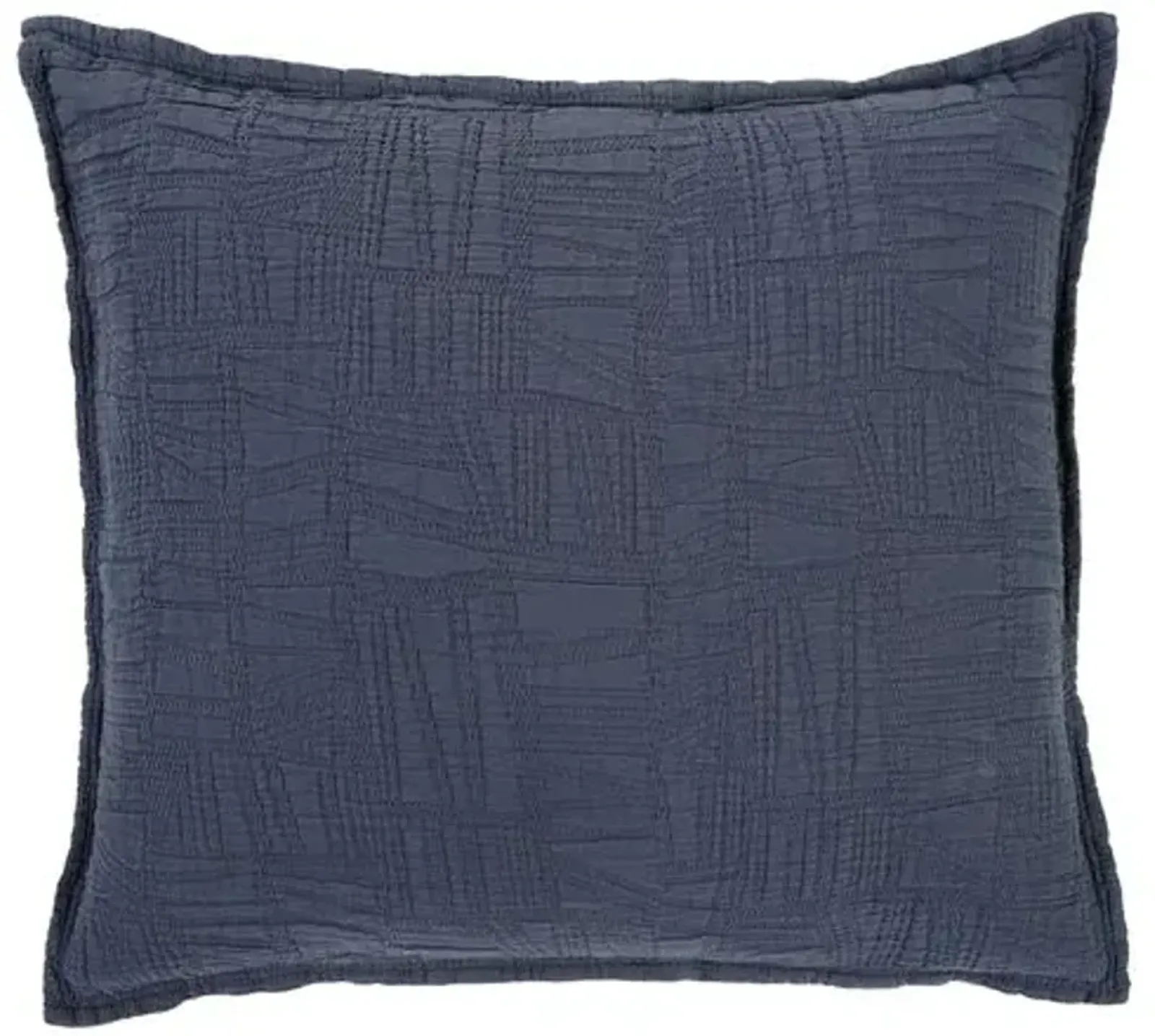 Harbour Sham - Navy - Pom Pom at Home - Blue