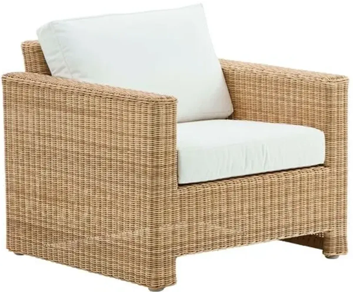 Sixty Outdoor Lounge Chair - Natural/White - Sika Design