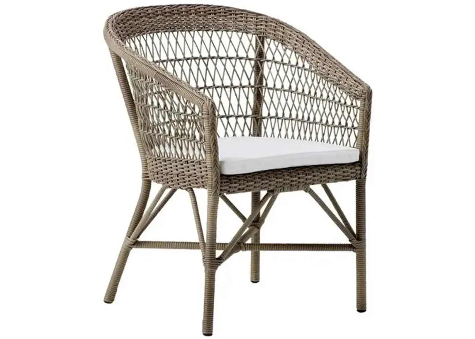 Emma Outdoor Dining Chair - Antique/White - Sika Design