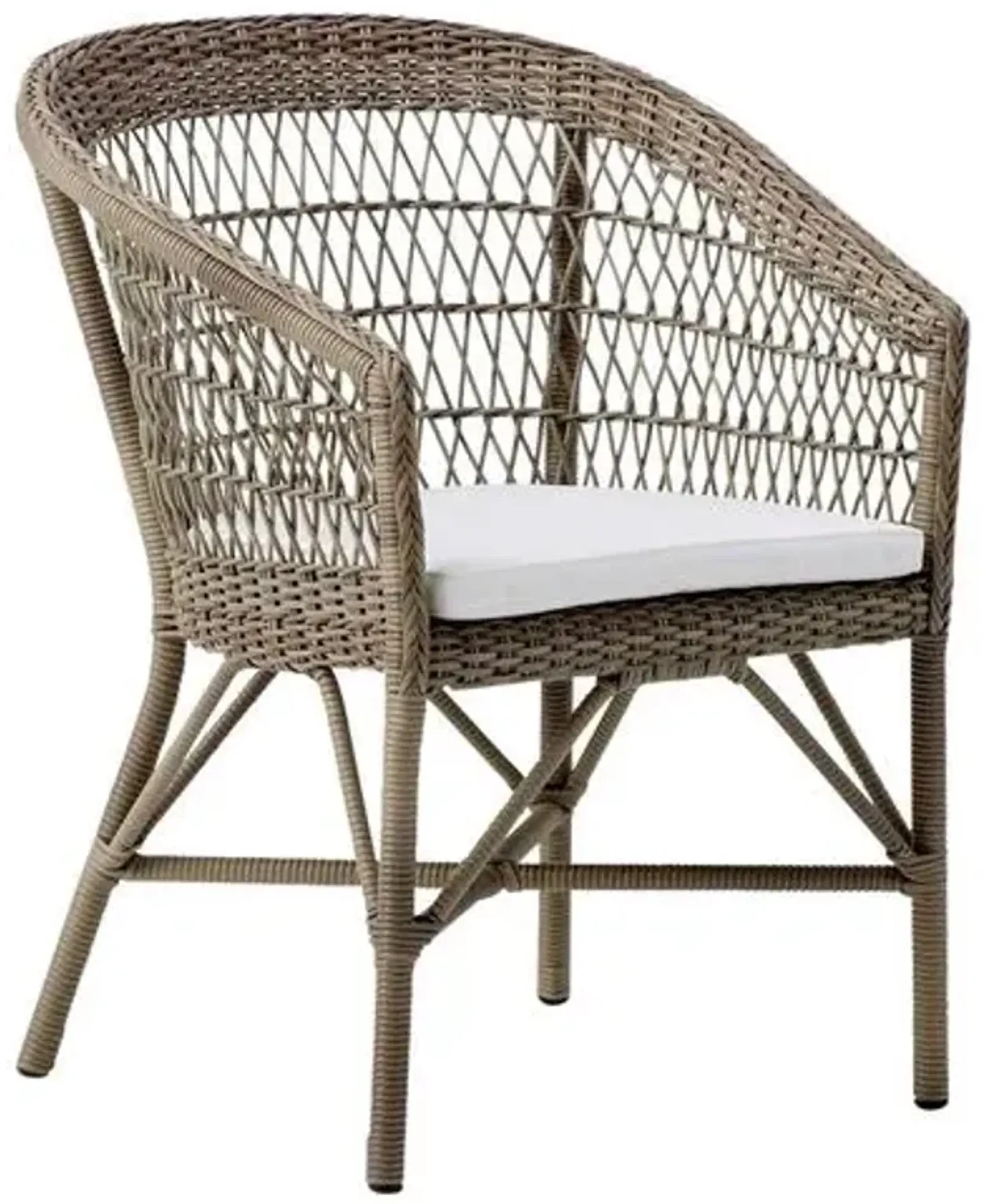 Emma Outdoor Dining Chair - Antique/White - Sika Design