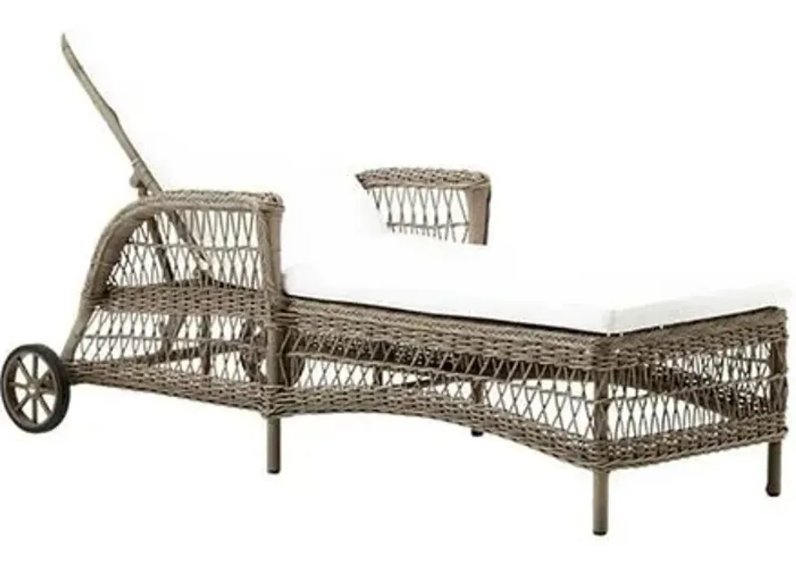 Daisy Outdoor Sunbed - Antique/White - Sika Design