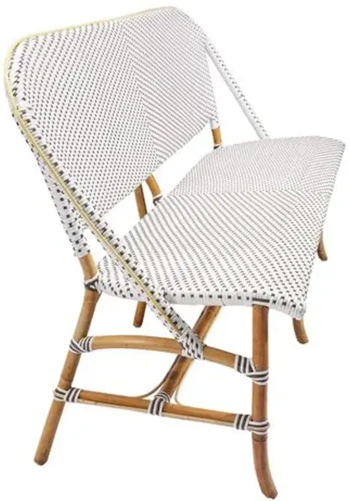 Sofie Outdoor Bench - White/Cappuccino Dots - Sika Design - Handcrafted