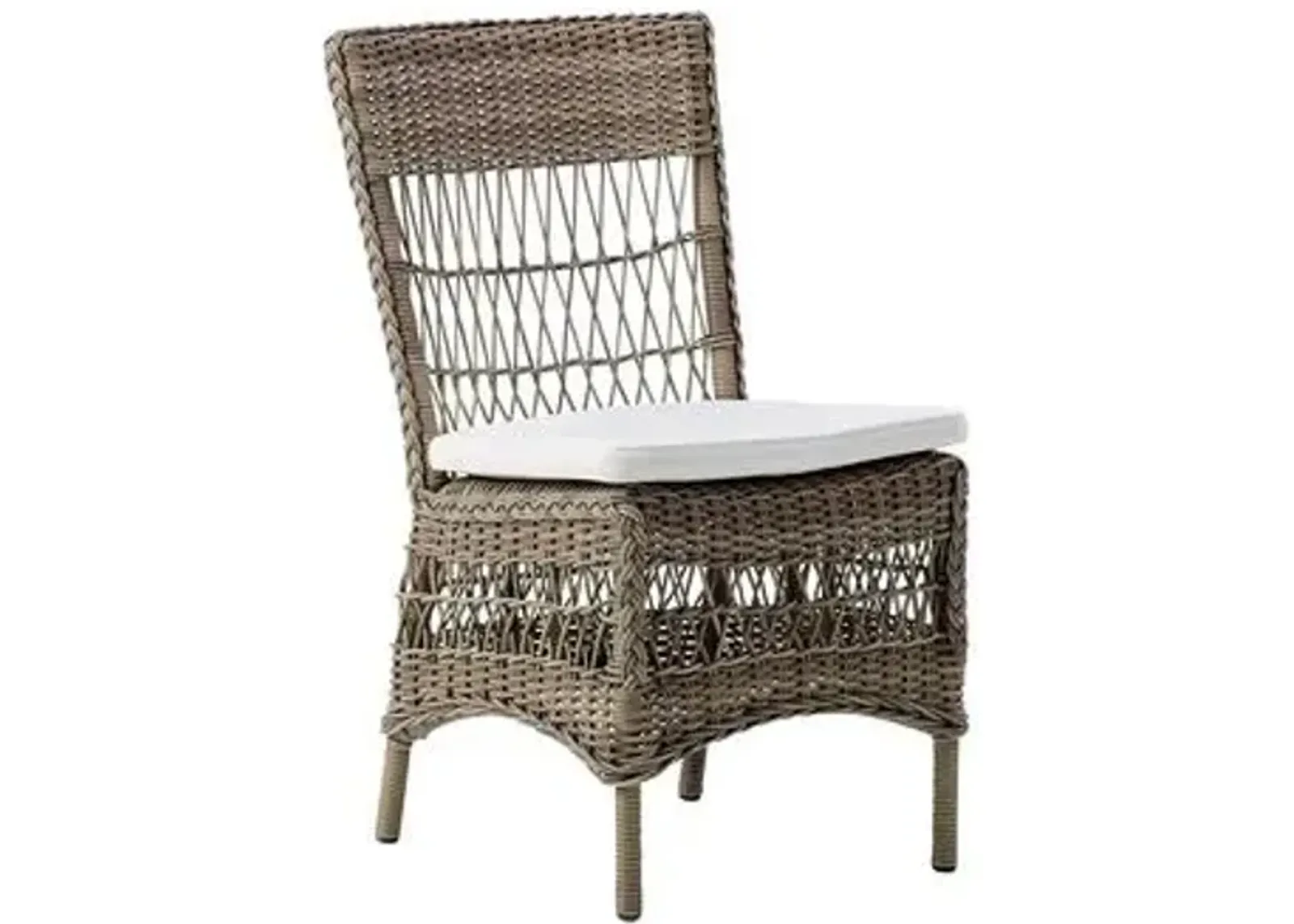 Marie Outdoor Side Chair - Antique/White - Sika Design