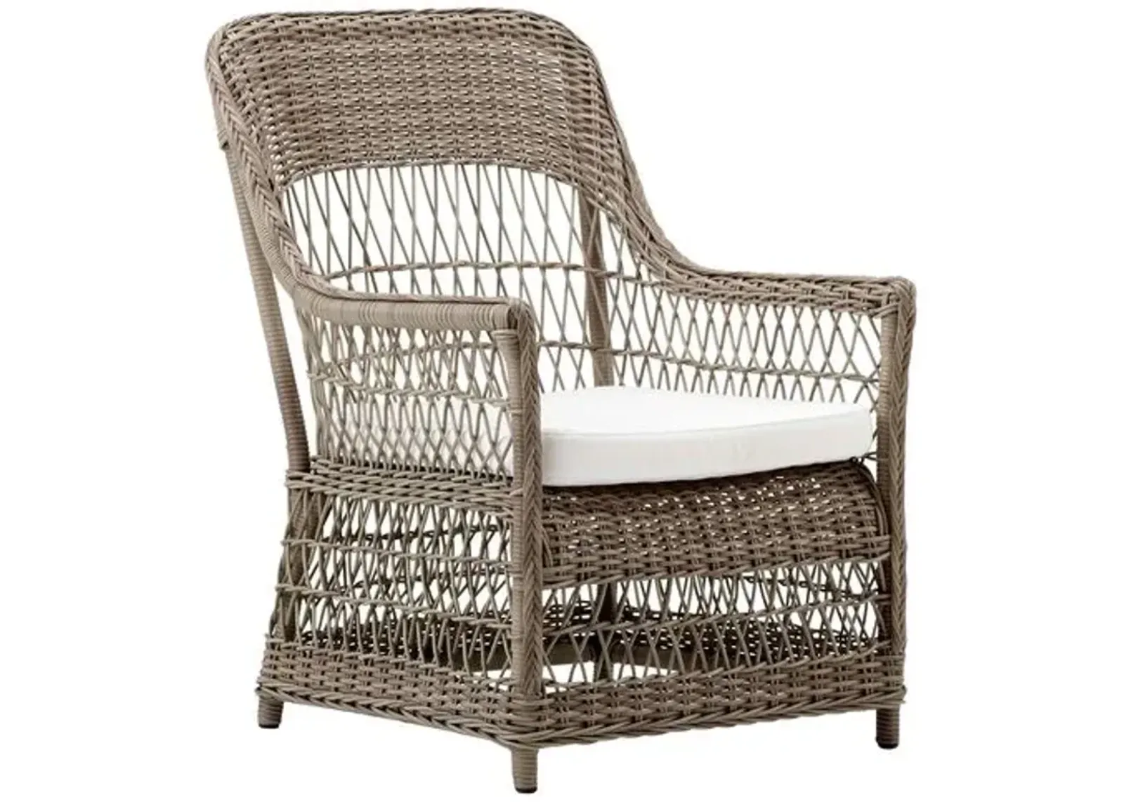 Dawn Outdoor Lounge Chair - Antique/White - Sika Design