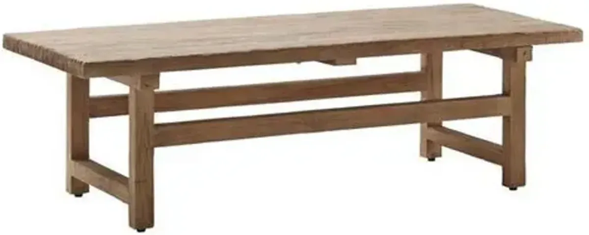 Alfred Teak Outdoor Coffee Table - Natural - Sika Design - Brown