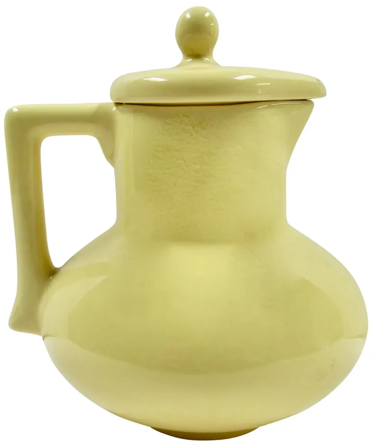 1930s California Pottery Jug with Lid - The Emporium Ltd. - Yellow