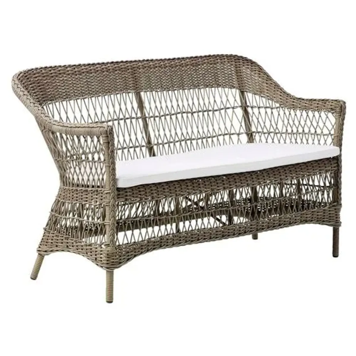 Charlot Outdoor 2-Seat Sofa - Antique/White - Sika Design