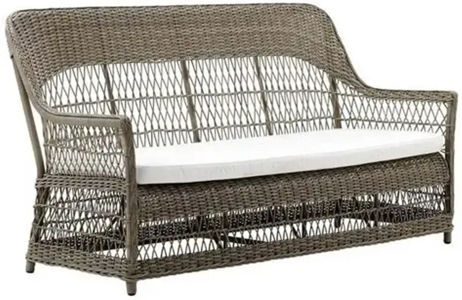 Carrie Outdoor 3-Seat Sofa - Antique/White - Sika Design