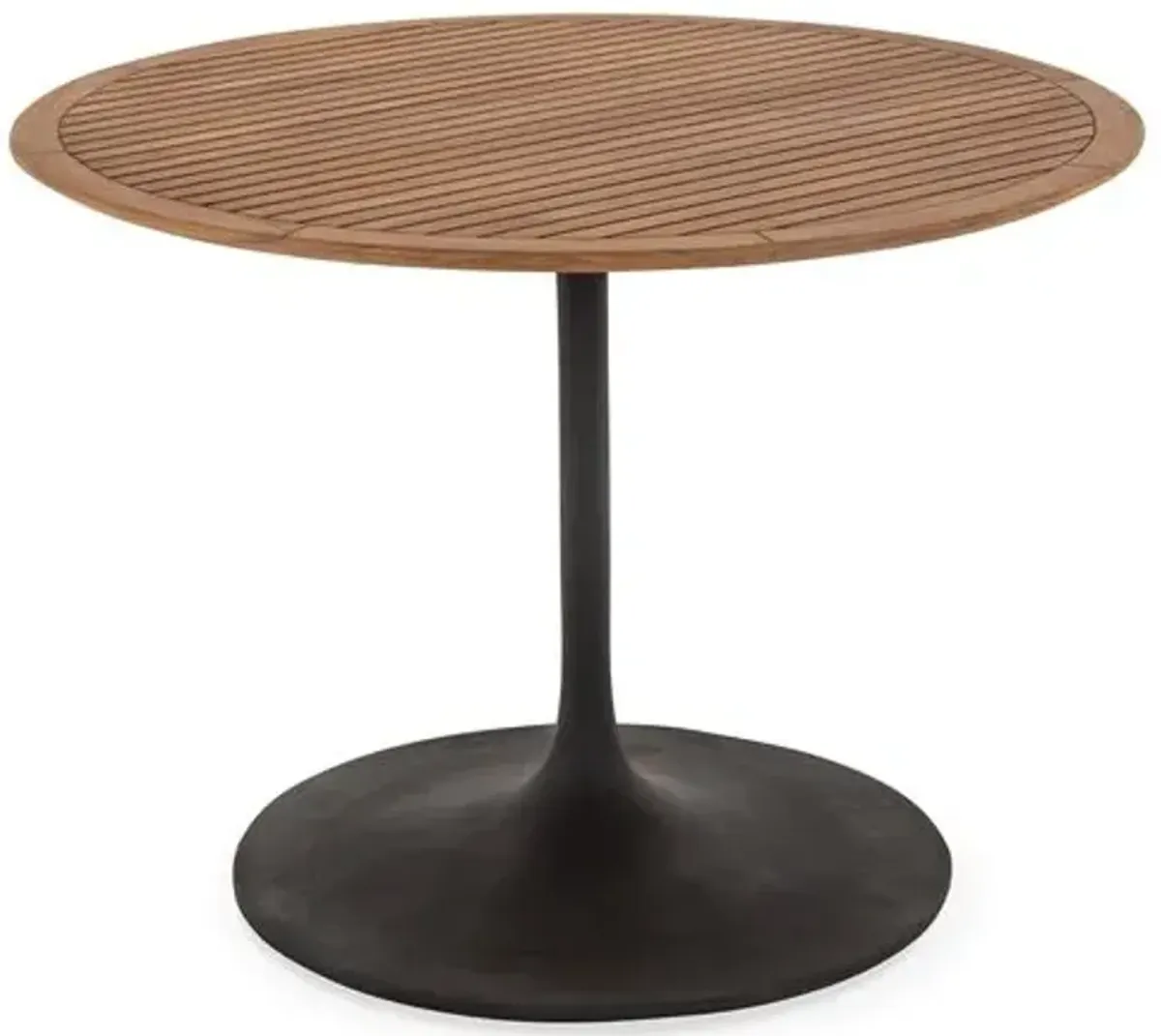 Lucie Outdoor Bistro Table - Bronze/Natural - Gold