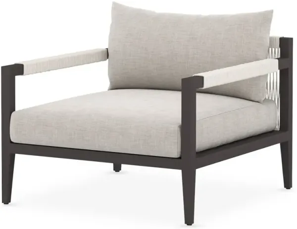 Jasper Outdoor Chair, Bronze/Stone Gray