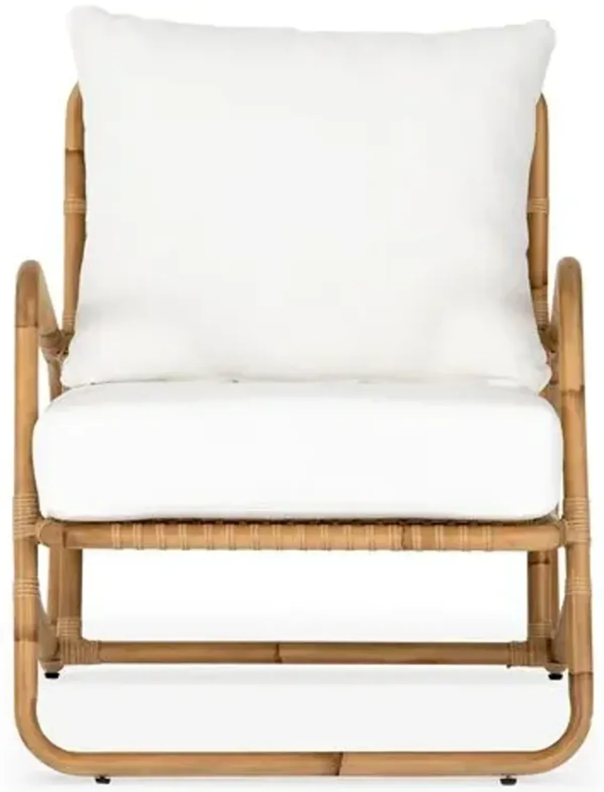 Michelle Outdoor Chair - Rattan/Stinson White