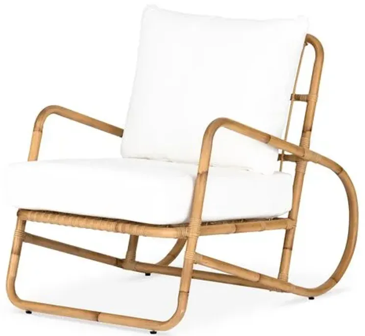 Michelle Outdoor Chair - Rattan/Stinson White