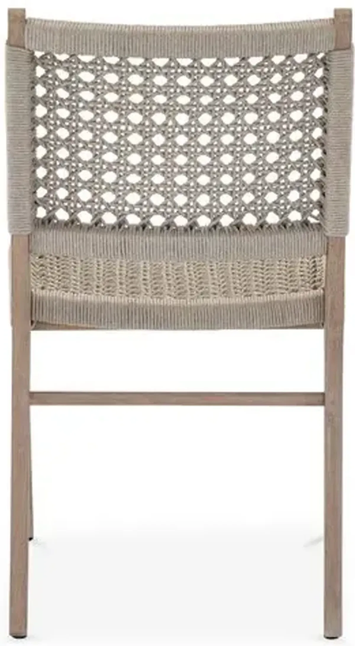 Becca Outdoor Dining Chair - Ivory/Washed Brown