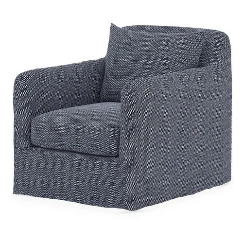 Bates Outdoor Slipcover Swivel Chair - Faye Navy