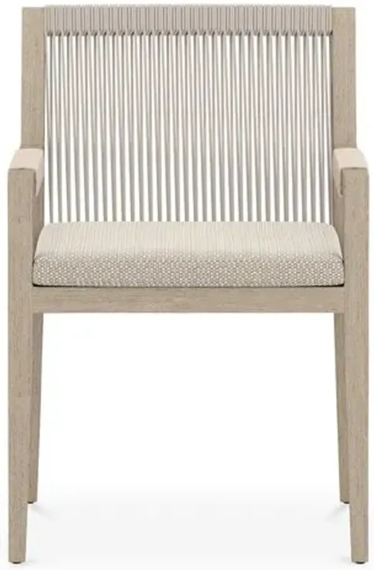 Gabbi Outdoor Dining Chair - Washed Brown/Faye Sand - Beige