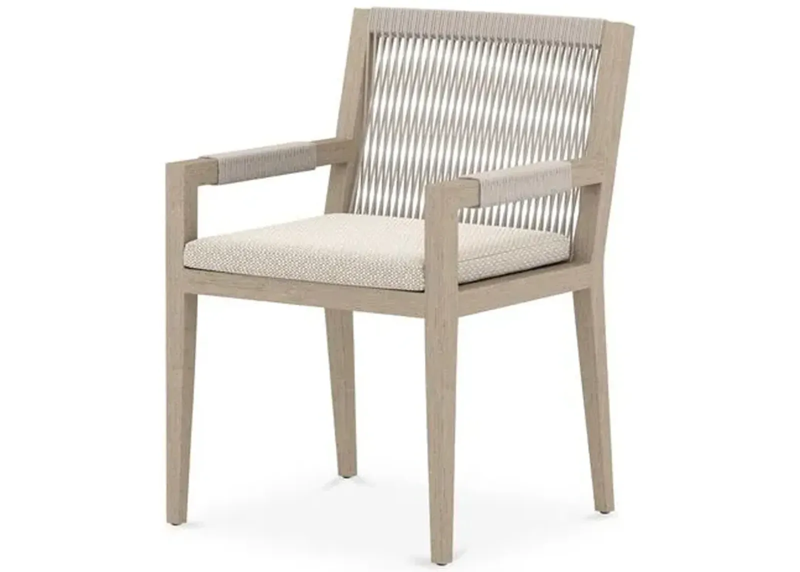 Gabbi Outdoor Dining Chair - Washed Brown/Faye Sand - Beige