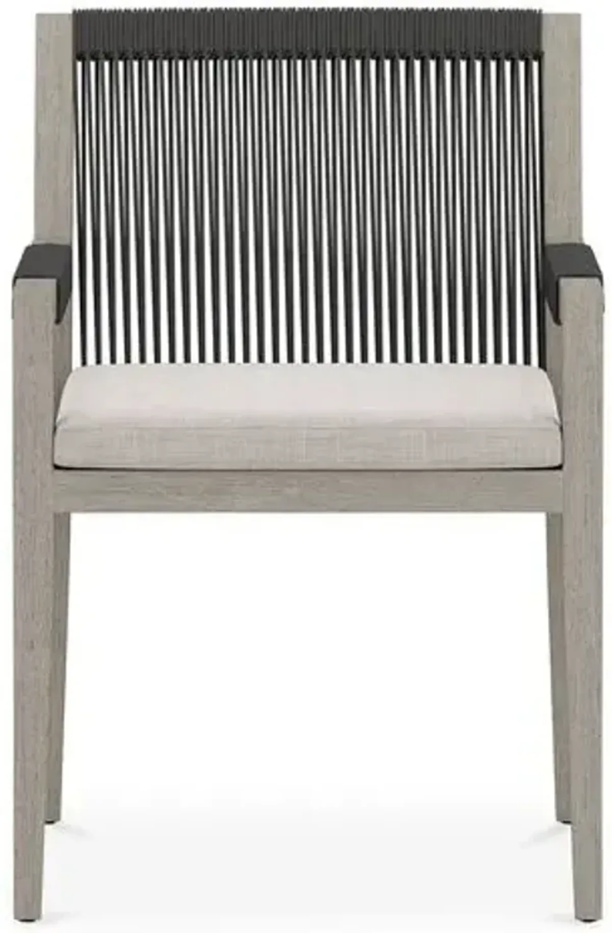 Gabbi Outdoor Dining Chair - Washed Brown/Stone Gray