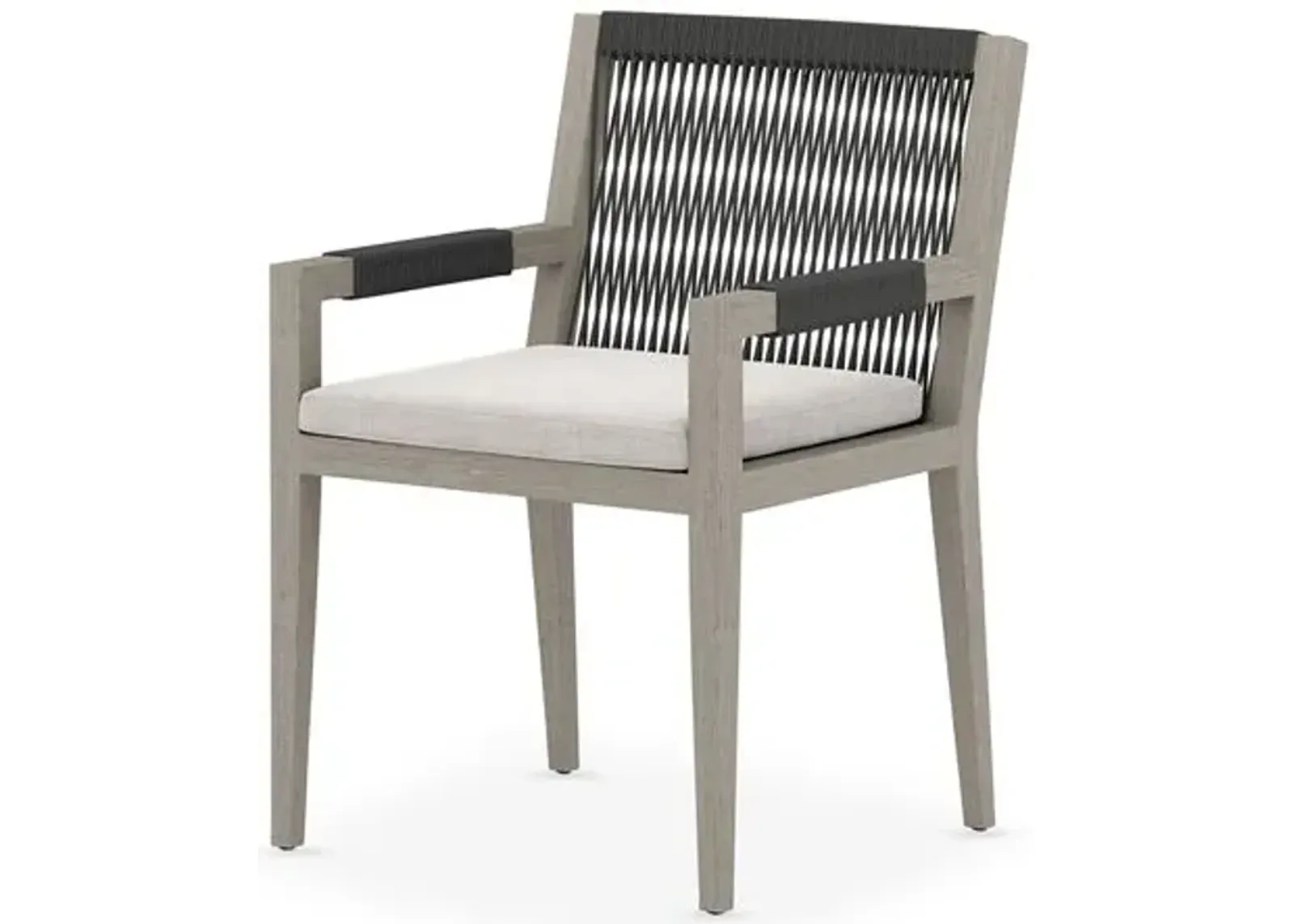 Gabbi Outdoor Dining Chair - Washed Brown/Stone Gray