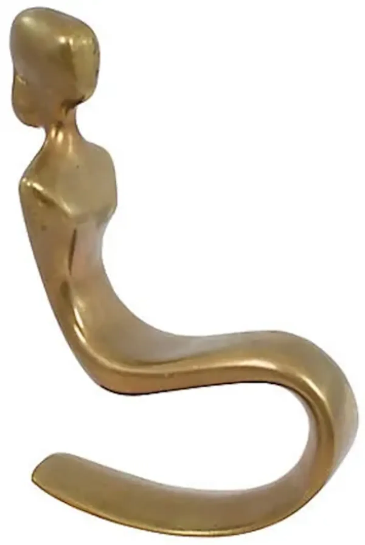 Modern Brass Female Figure - G3Q Designs - Gold