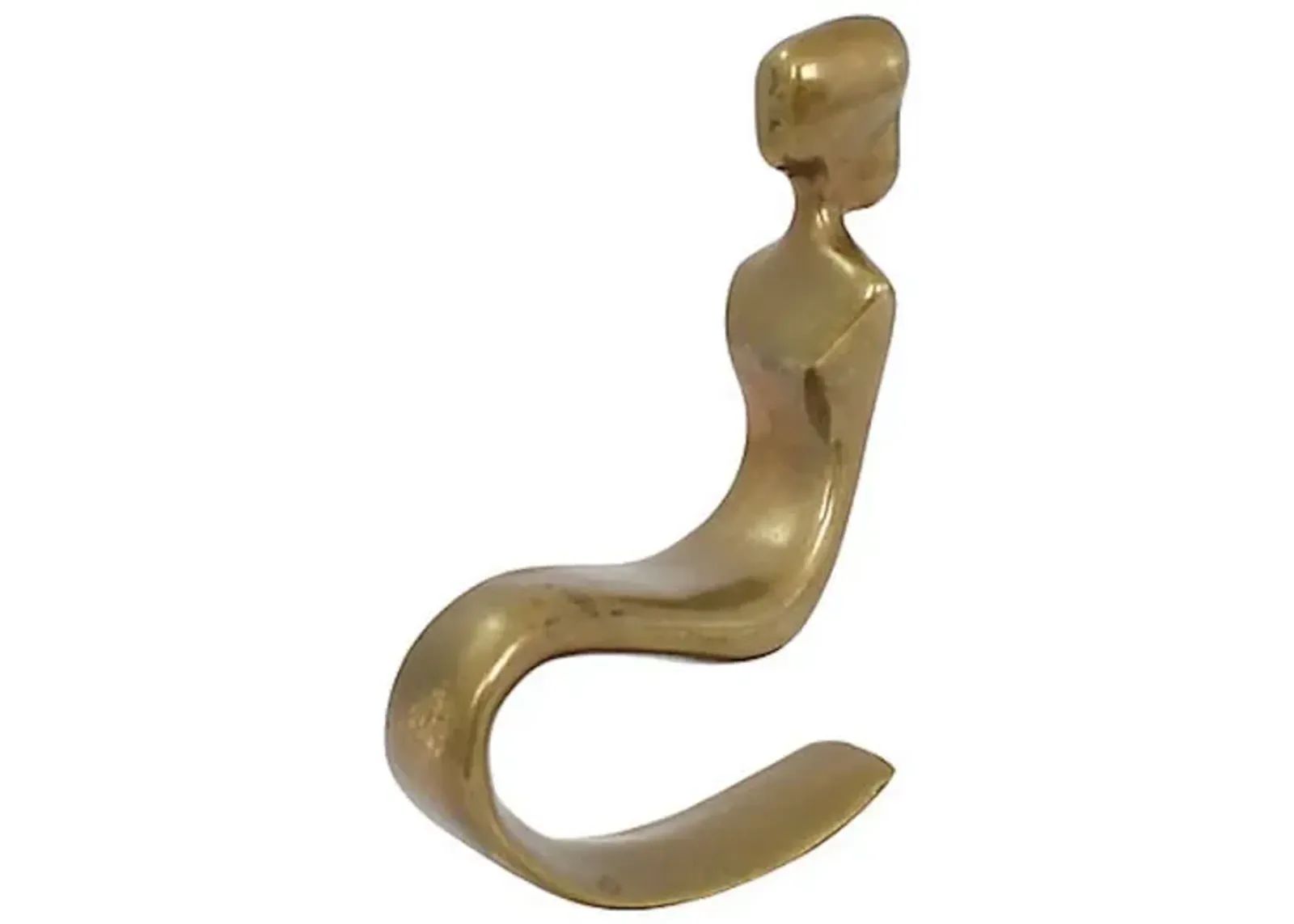 Modern Brass Female Figure - G3Q Designs - Gold