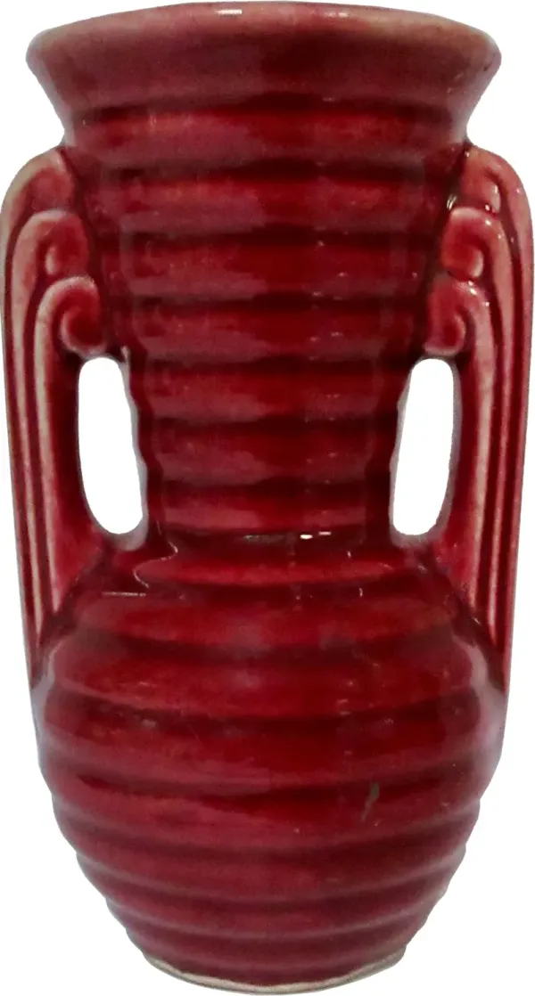 1940s American Pottery Beehive Vase - The Emporium Ltd. - Red